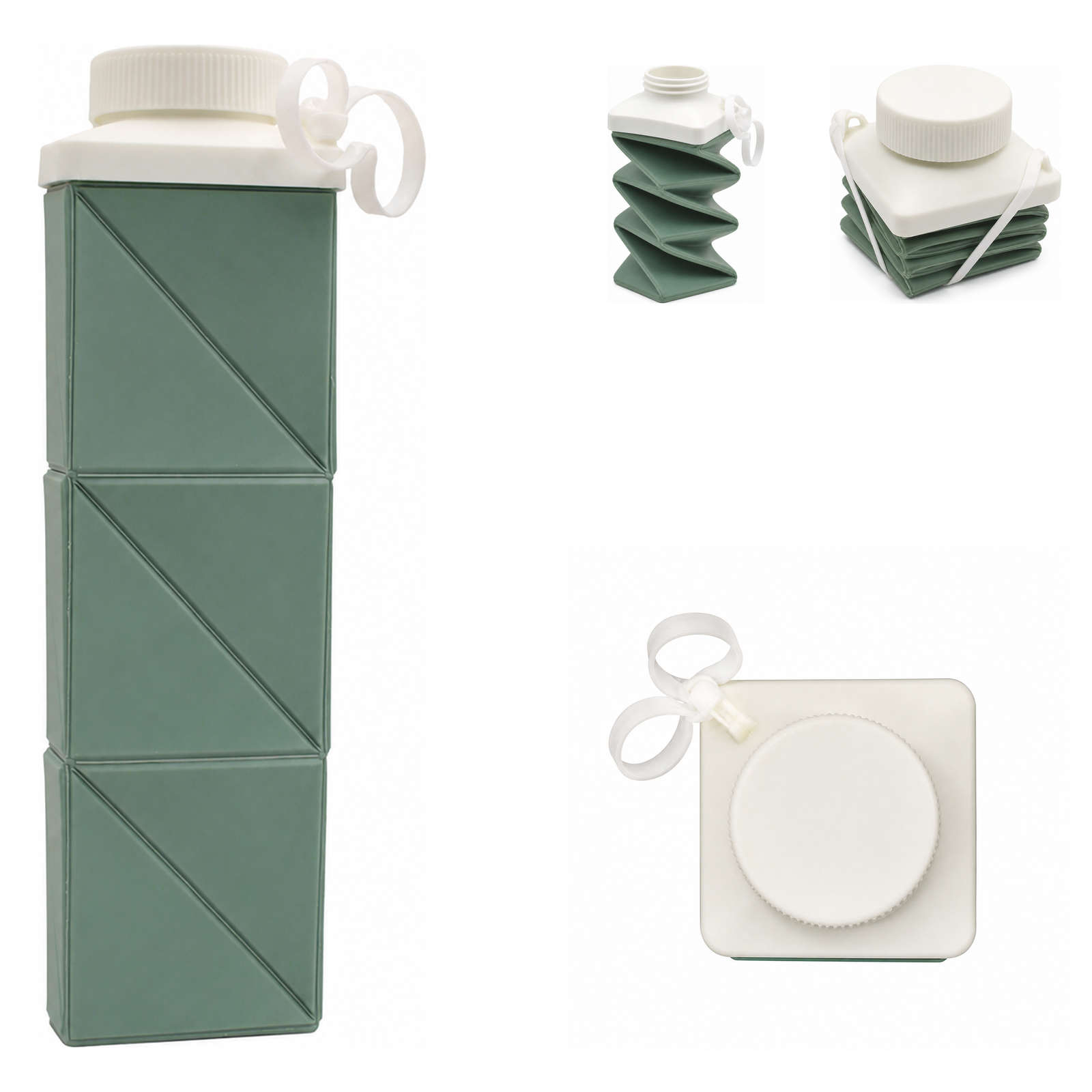 Collapsible Bottle with Carry-and-Closure Strap