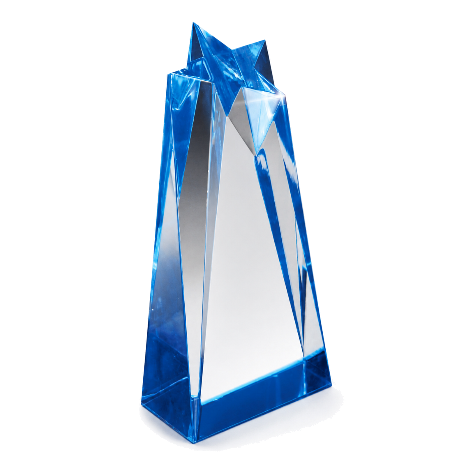 Faceted Lucite Star Award with Reflective Base