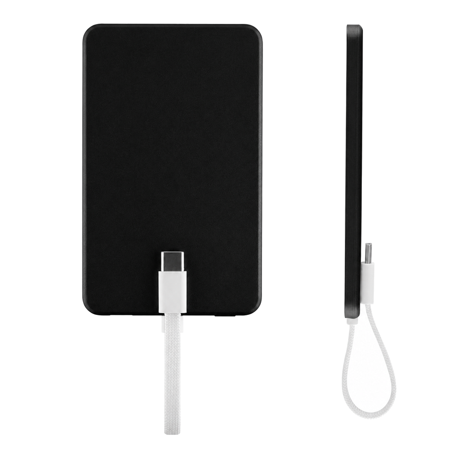 3,000 mAh Magnetic Power Bank with Built-In Type-C Cable