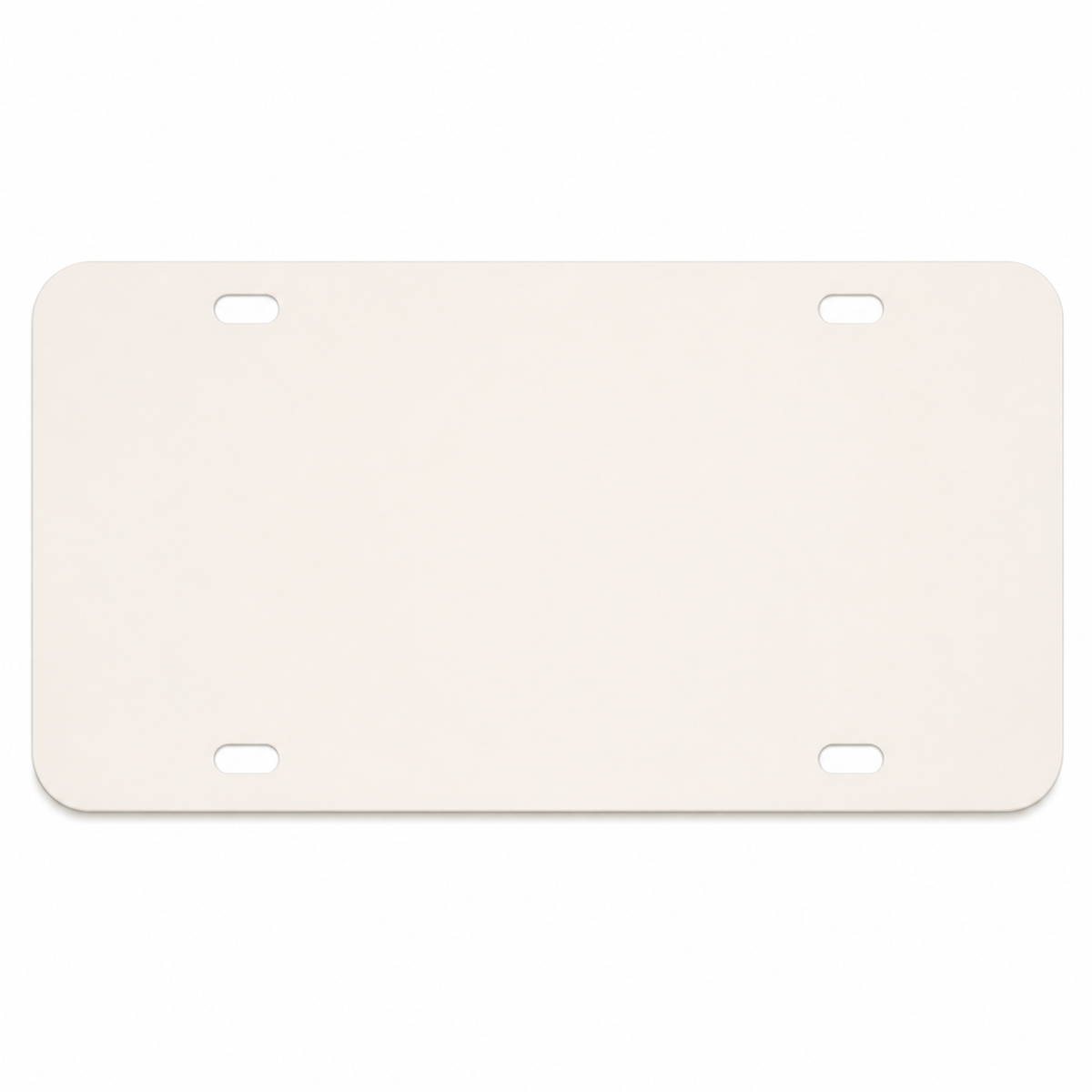 0.035″ Poly Plastic Custom License Plate