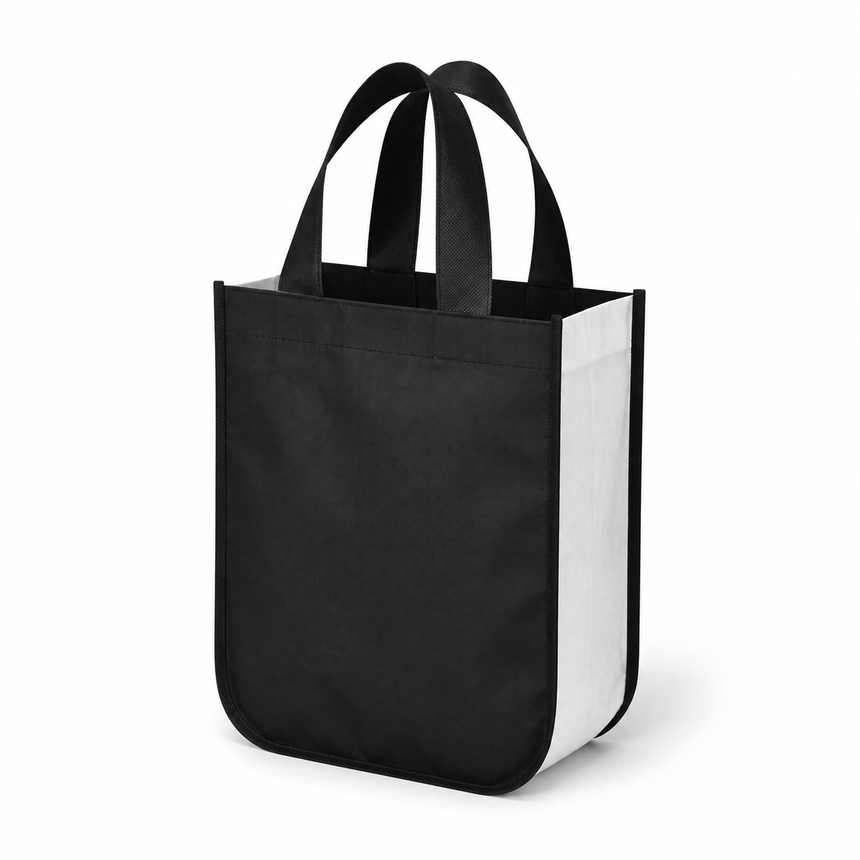Recycled Non-Woven Shopper Tote with Gusseted Base