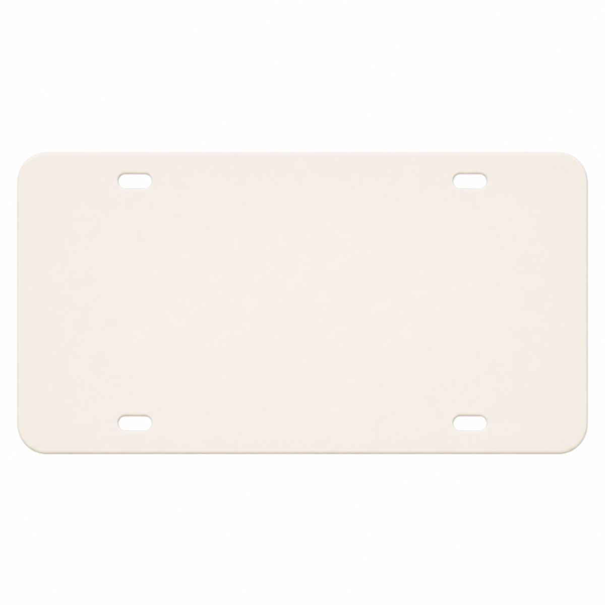 0.055″ Poly Plastic Custom License Plate
