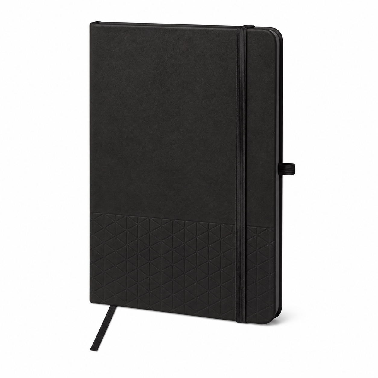 FSC-Certified 70-Page Lined Journal — Black — Blank