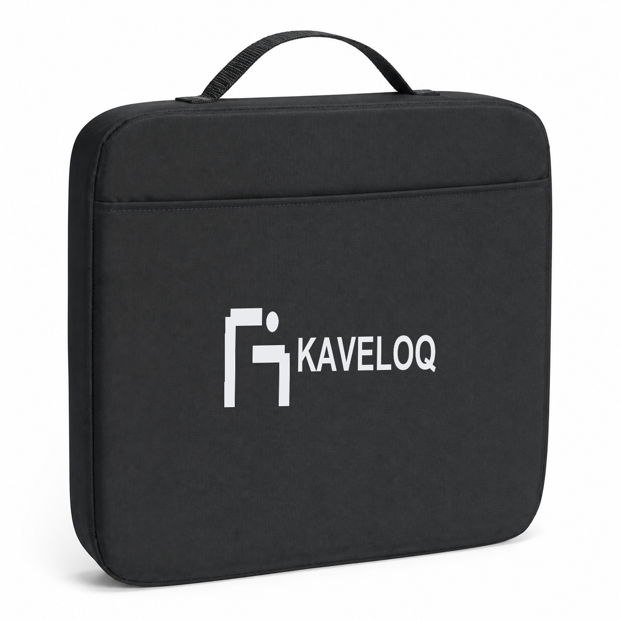 Polyfoam Stadium Seat Cushion with Carry Handle — Black — Demo