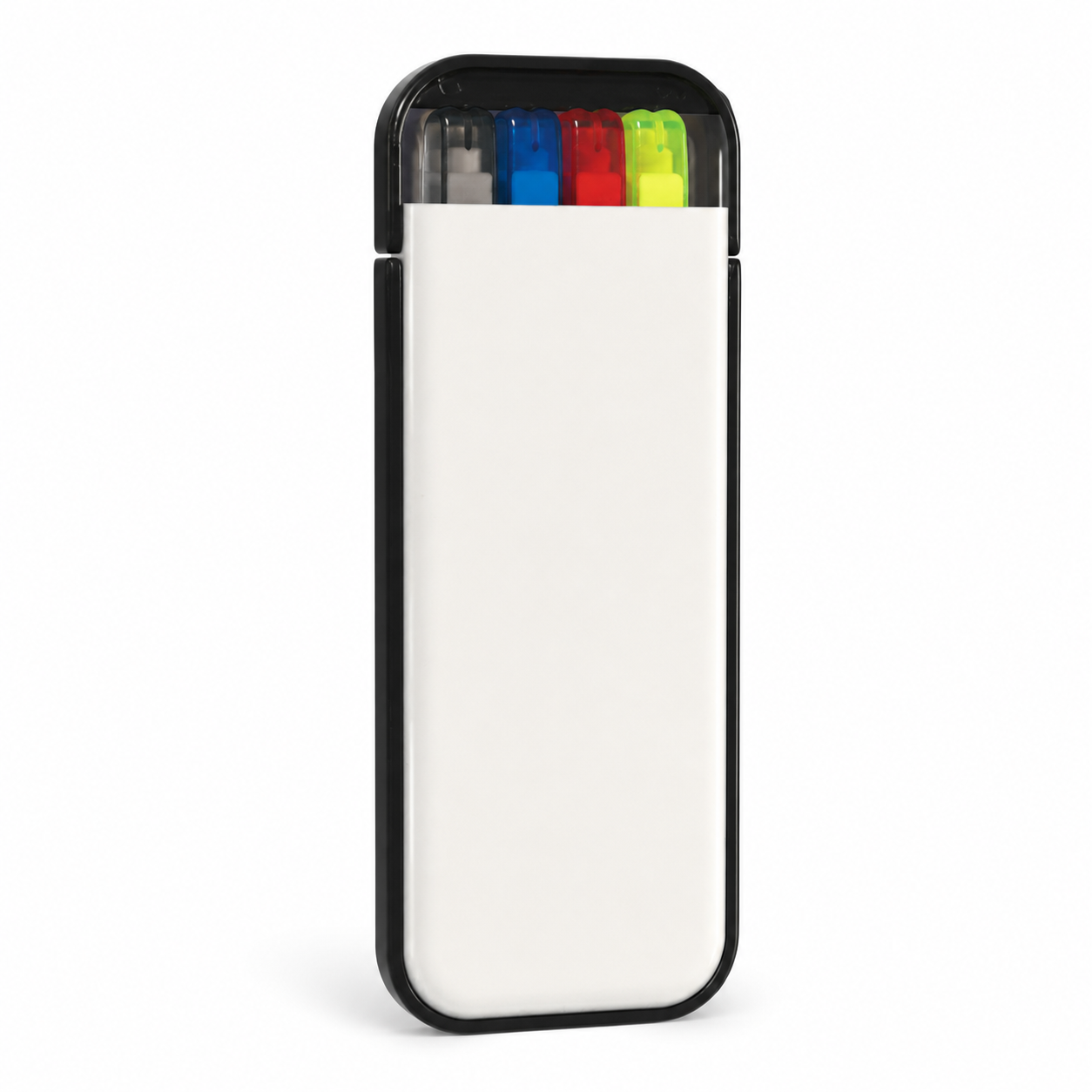 Four-Piece Pocket Writing Kit — White With Black — Blank