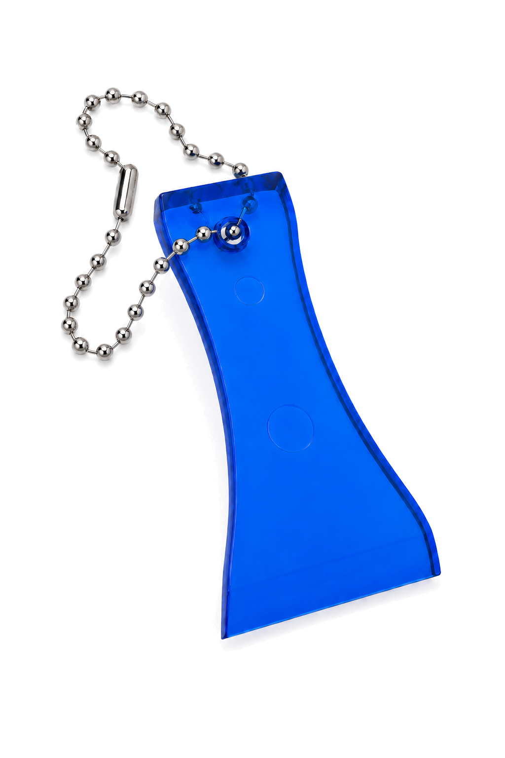 Lottery Scratcher Key Tag with Bead Chain