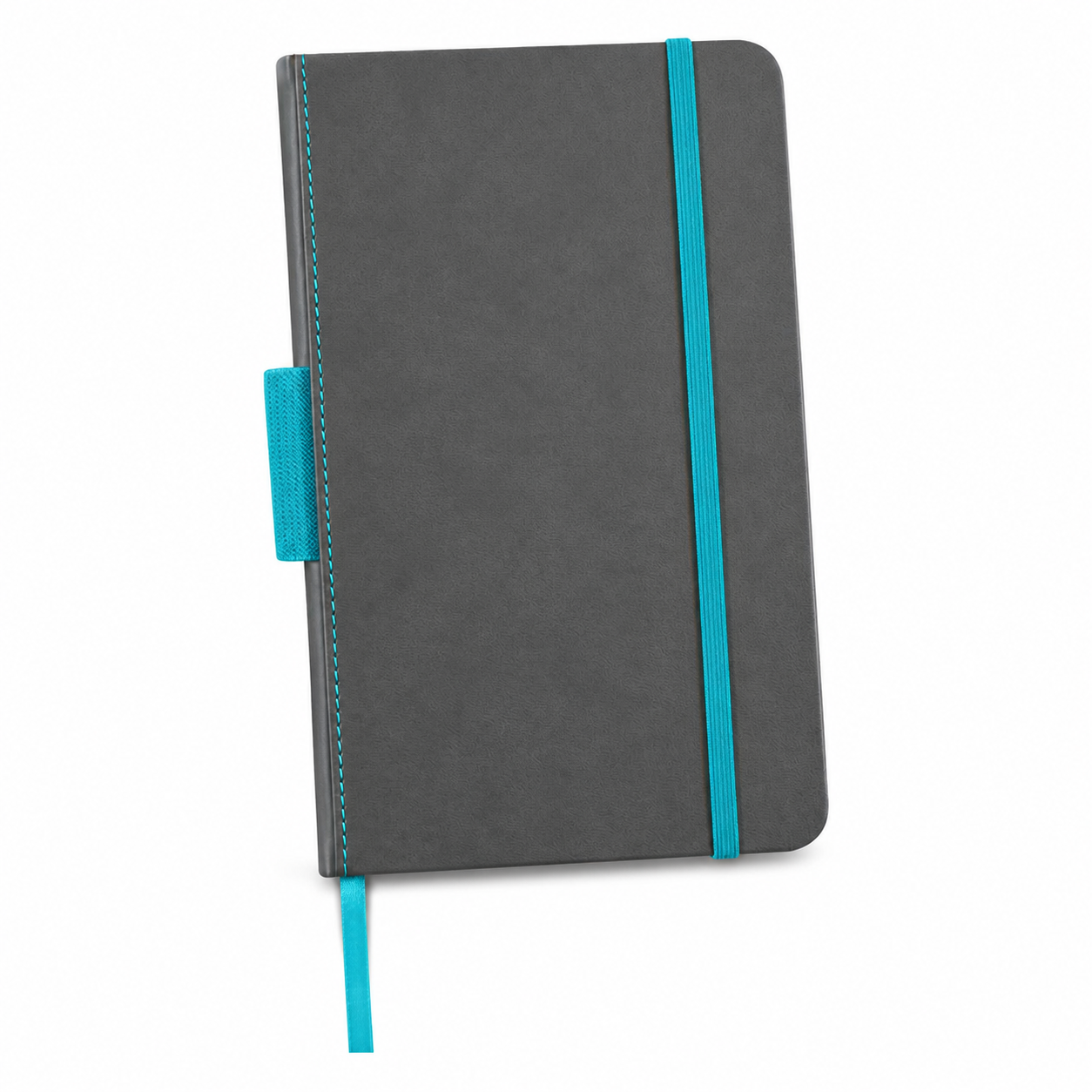 Lined Polyurethane Notebook with Elastic Closure