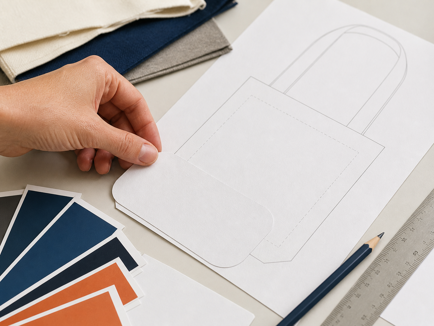 Artwork preparation materials and product placement guide