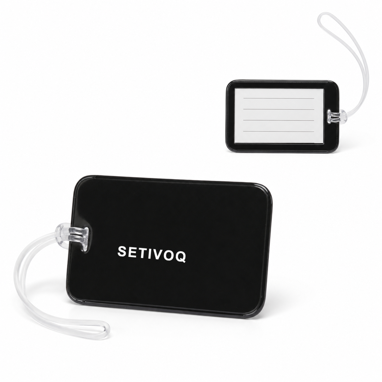 Vinyl Luggage Tag with PVC Strap and ID Card