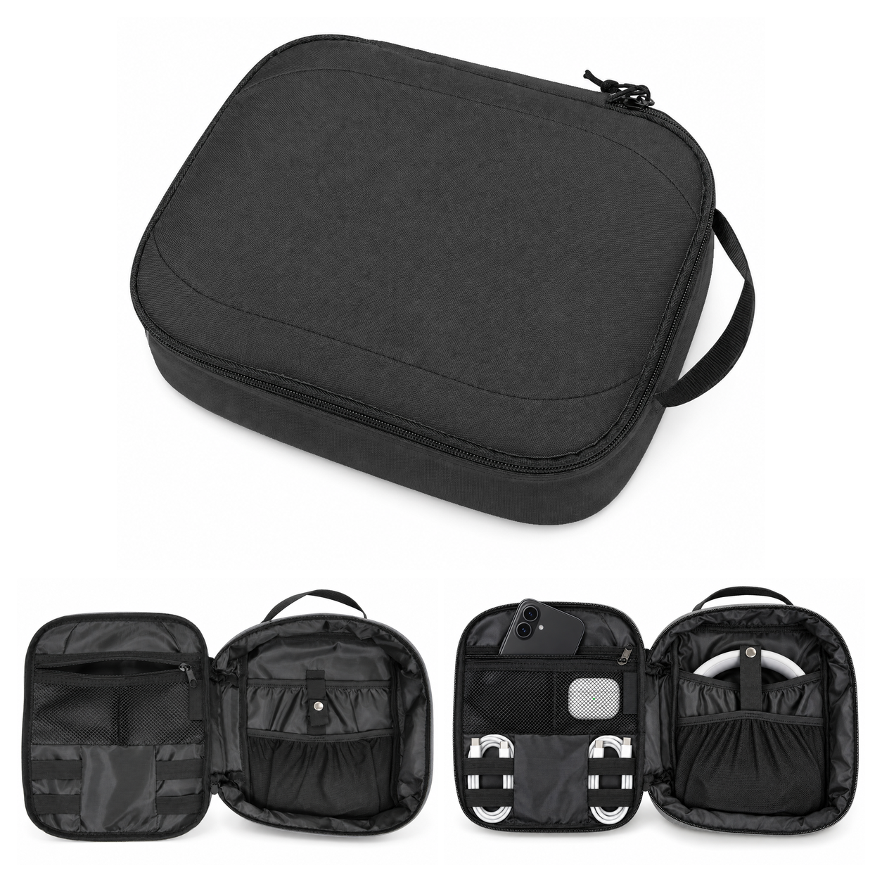 Tech Travel Organizer with Headphone Pocket