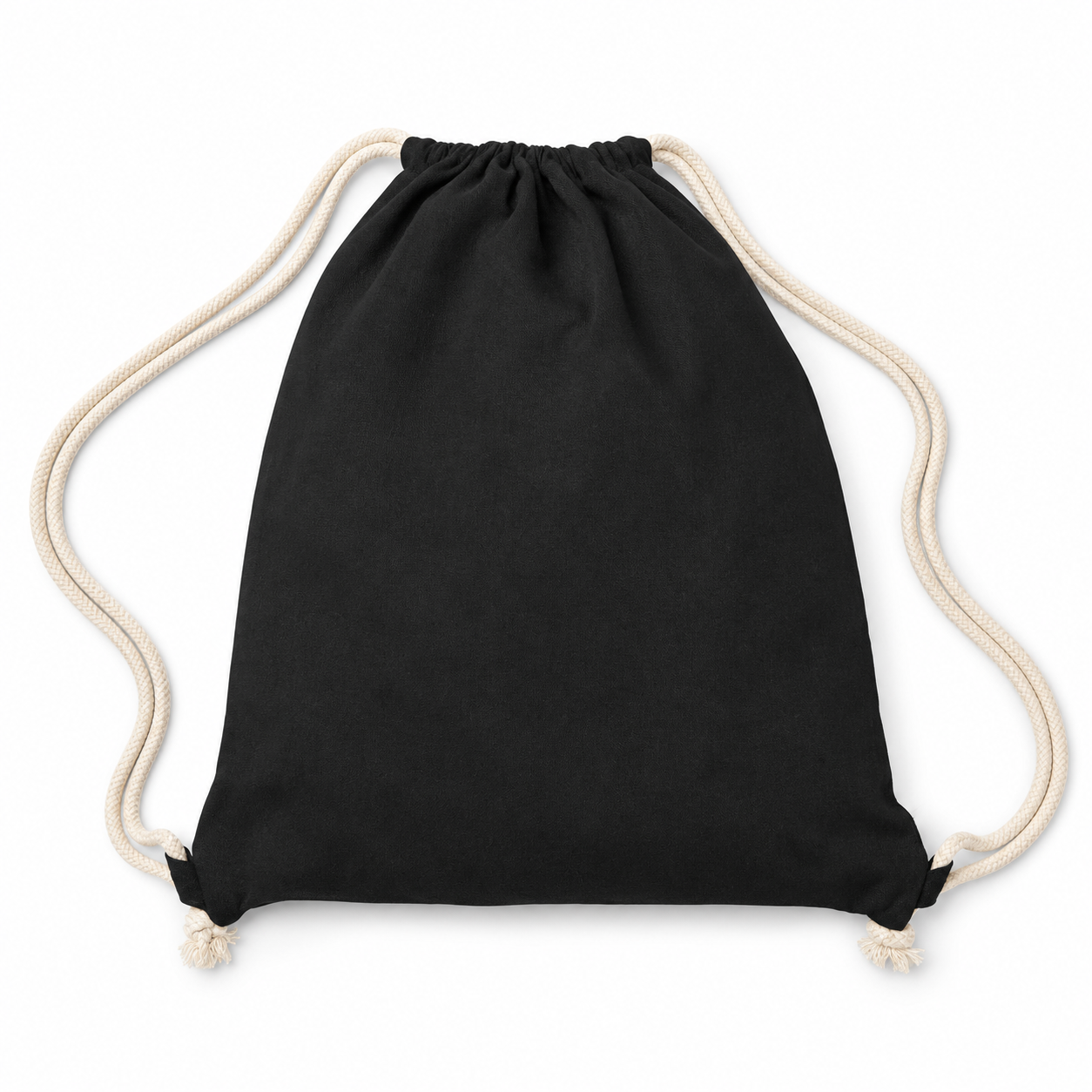 Recycled Cotton Drawstring Tote Bag
