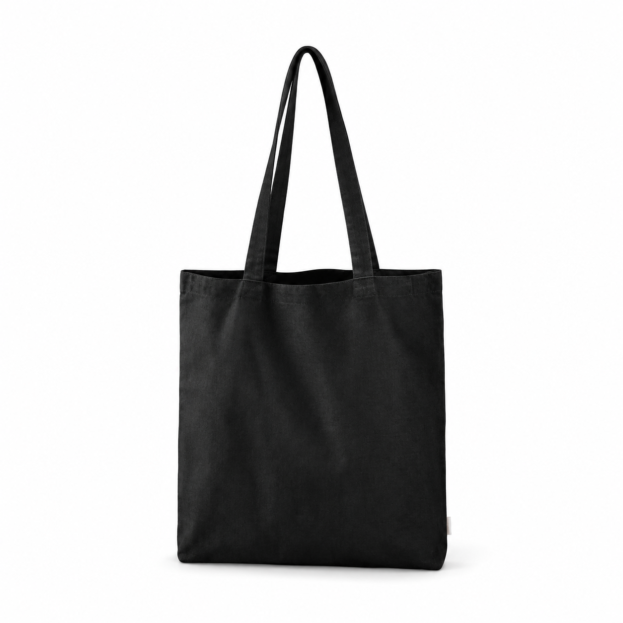 Lightweight Recycled Cotton-Blend Tote Bag with Long Handles