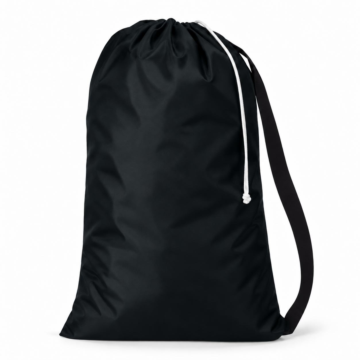 Drawstring Utility Bag with Nylon Shoulder Strap