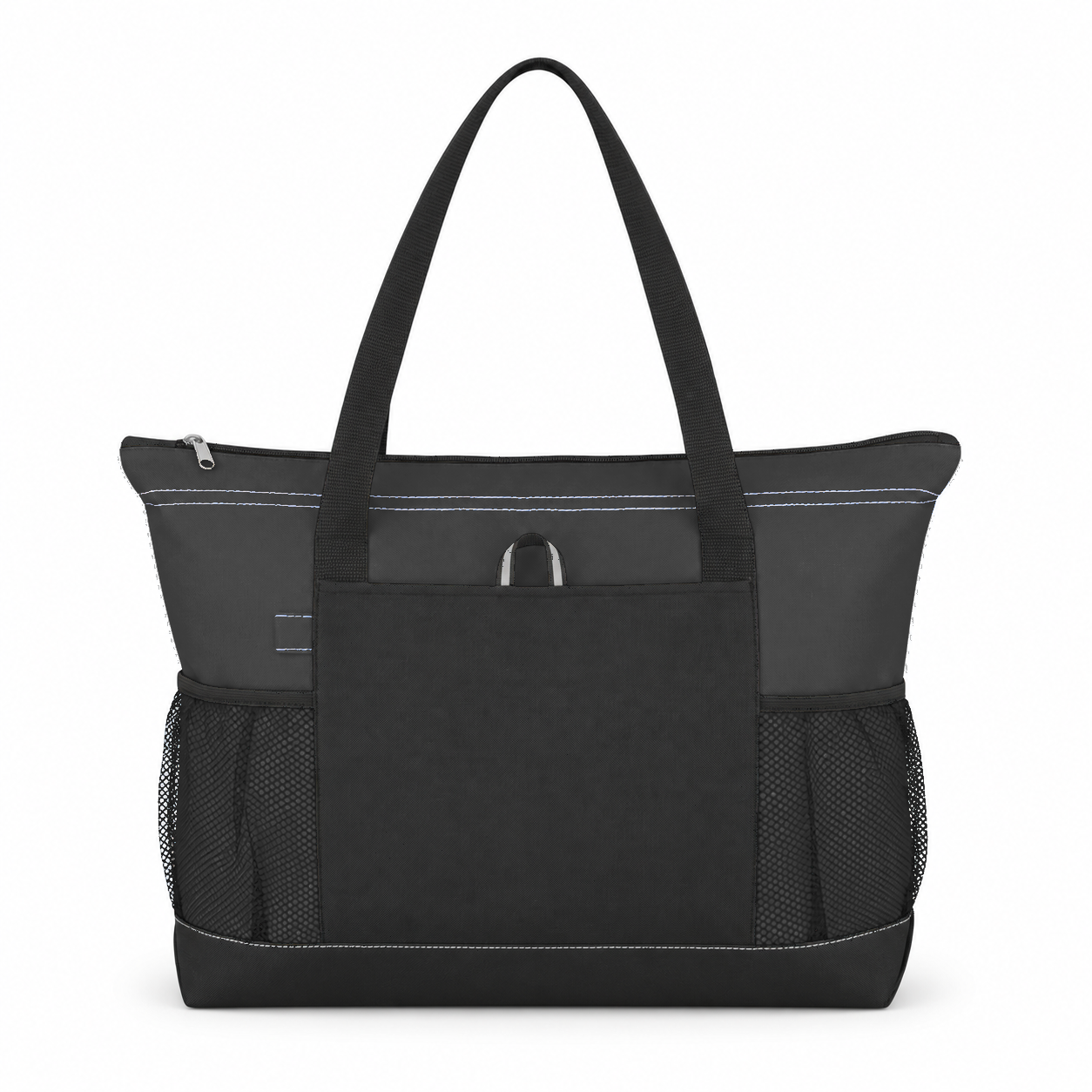 Tote Bag with Exterior Pockets and Attachment Loop